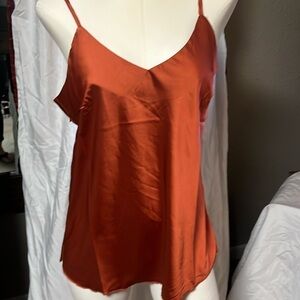 Rust colored cami NWT poleyester paparazzi dressy classy large